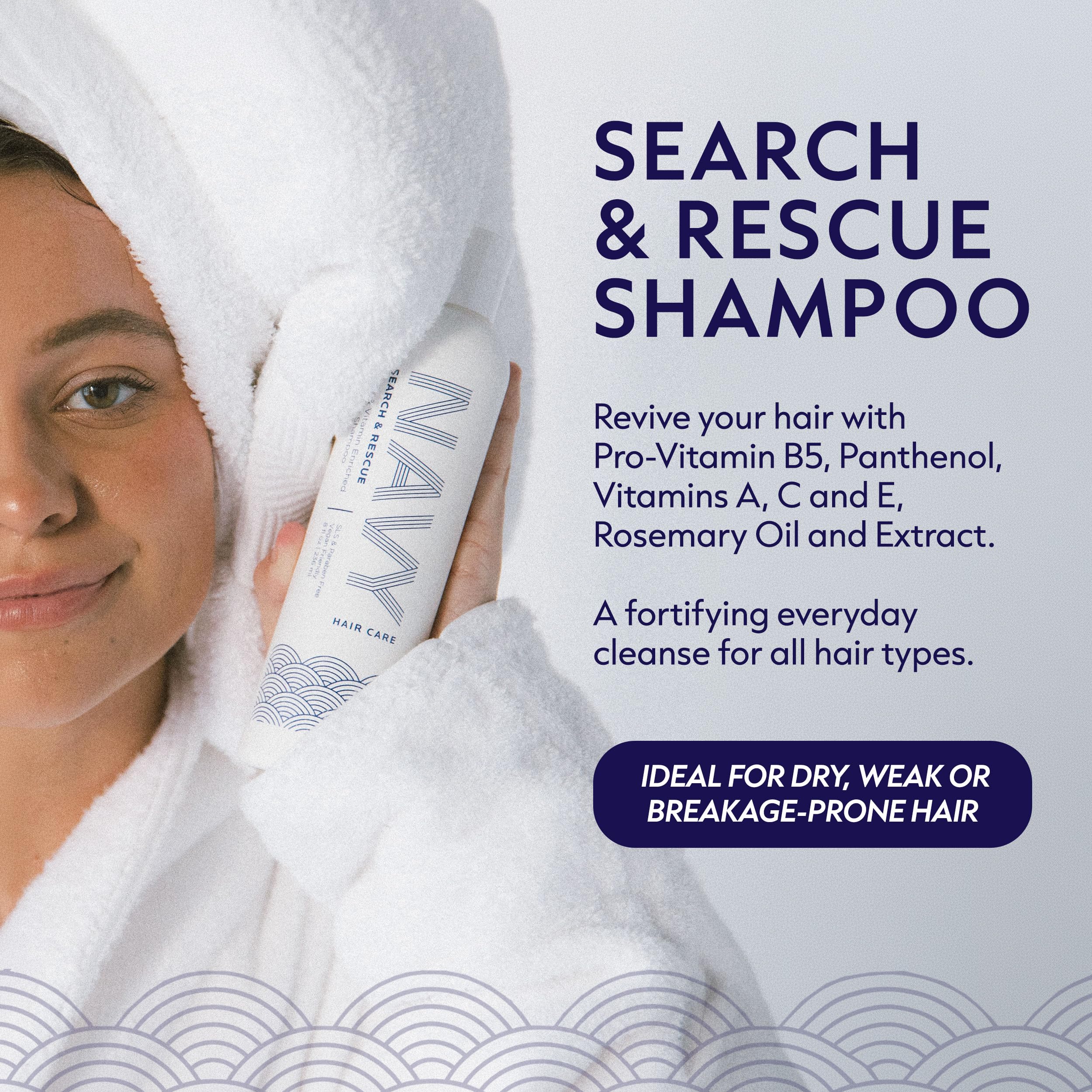 NAVY Biotin Rosemary Fortifying Shampoo, 8 fl oz