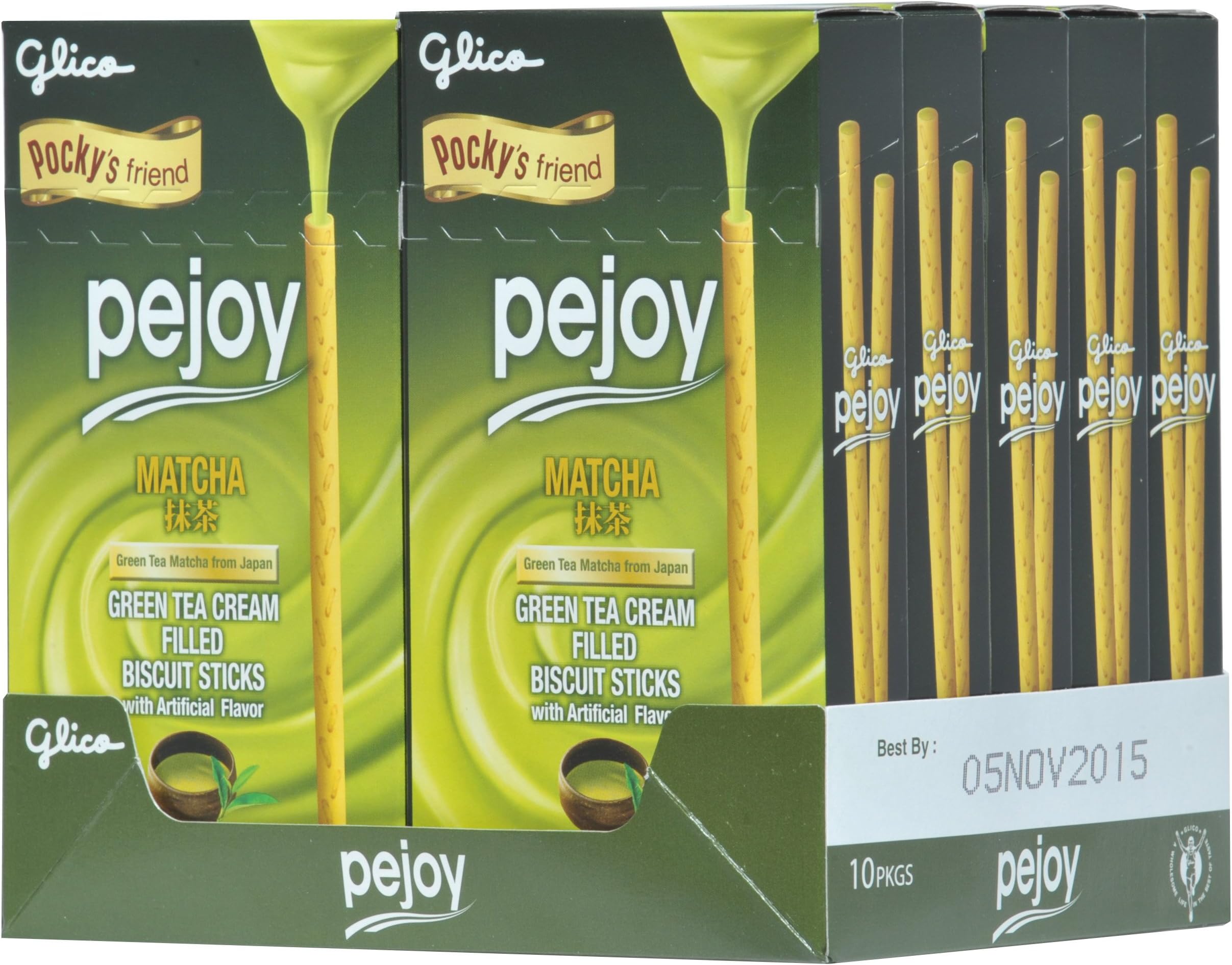 Pejoy Biscuit Stick, Matcha, 1.98 Ounce (Pack of 10) by Pejoy
