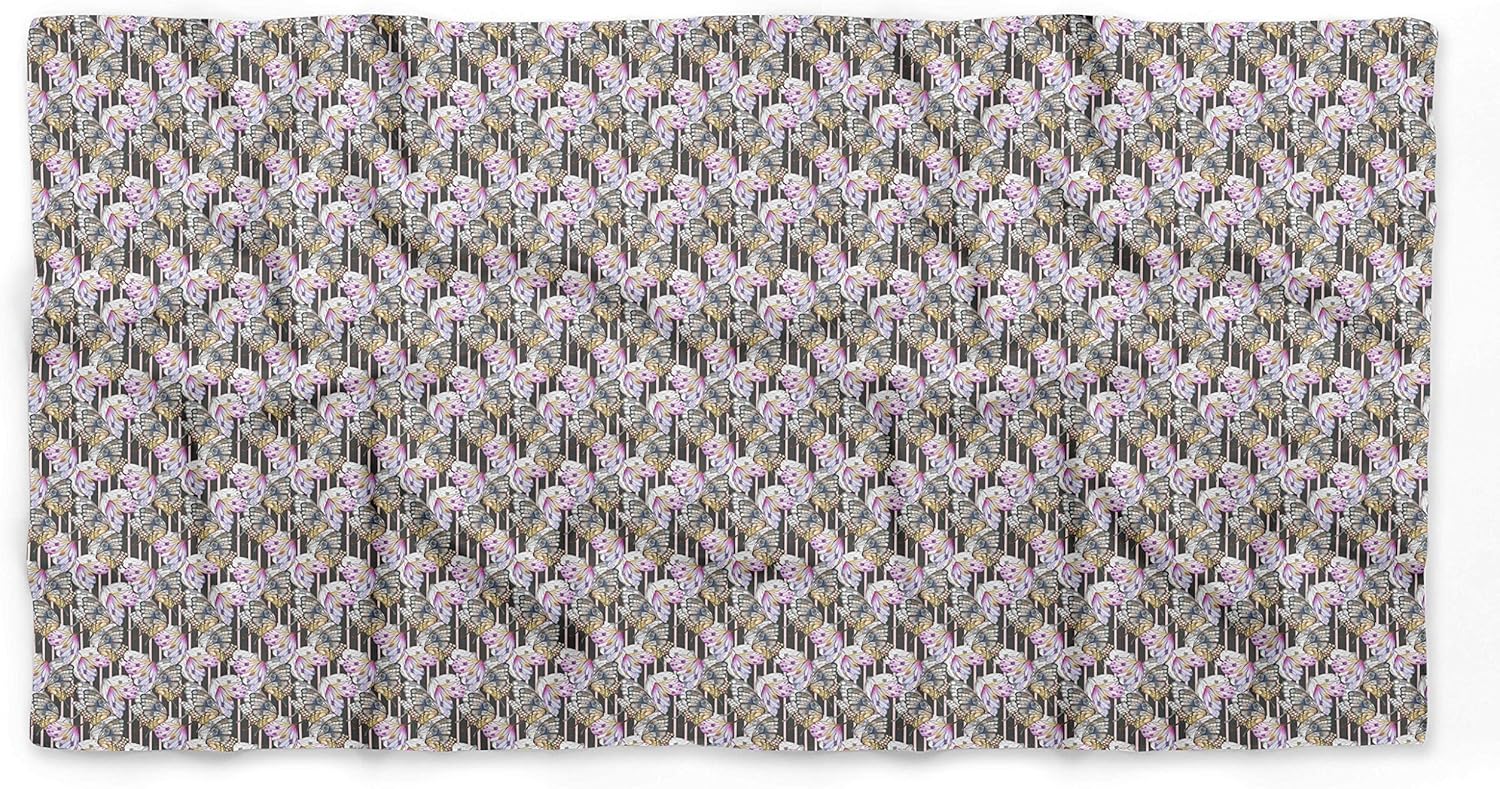 Bimba Printed Pure Silk Scarf Neck Wrap Summer Hair Bandanas For Women