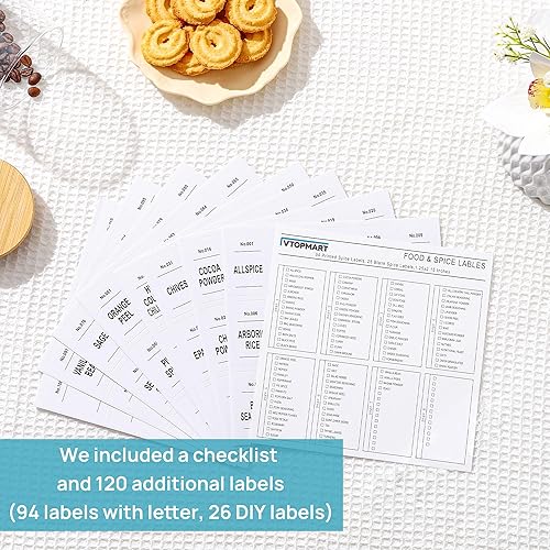 Miniatura 7 de Vtopmart Recipientes de vidrio de almacenamiento de alimentos de 81 onzas, juego de 3 tarros grandes para alimentos con tapas herméticas de madera