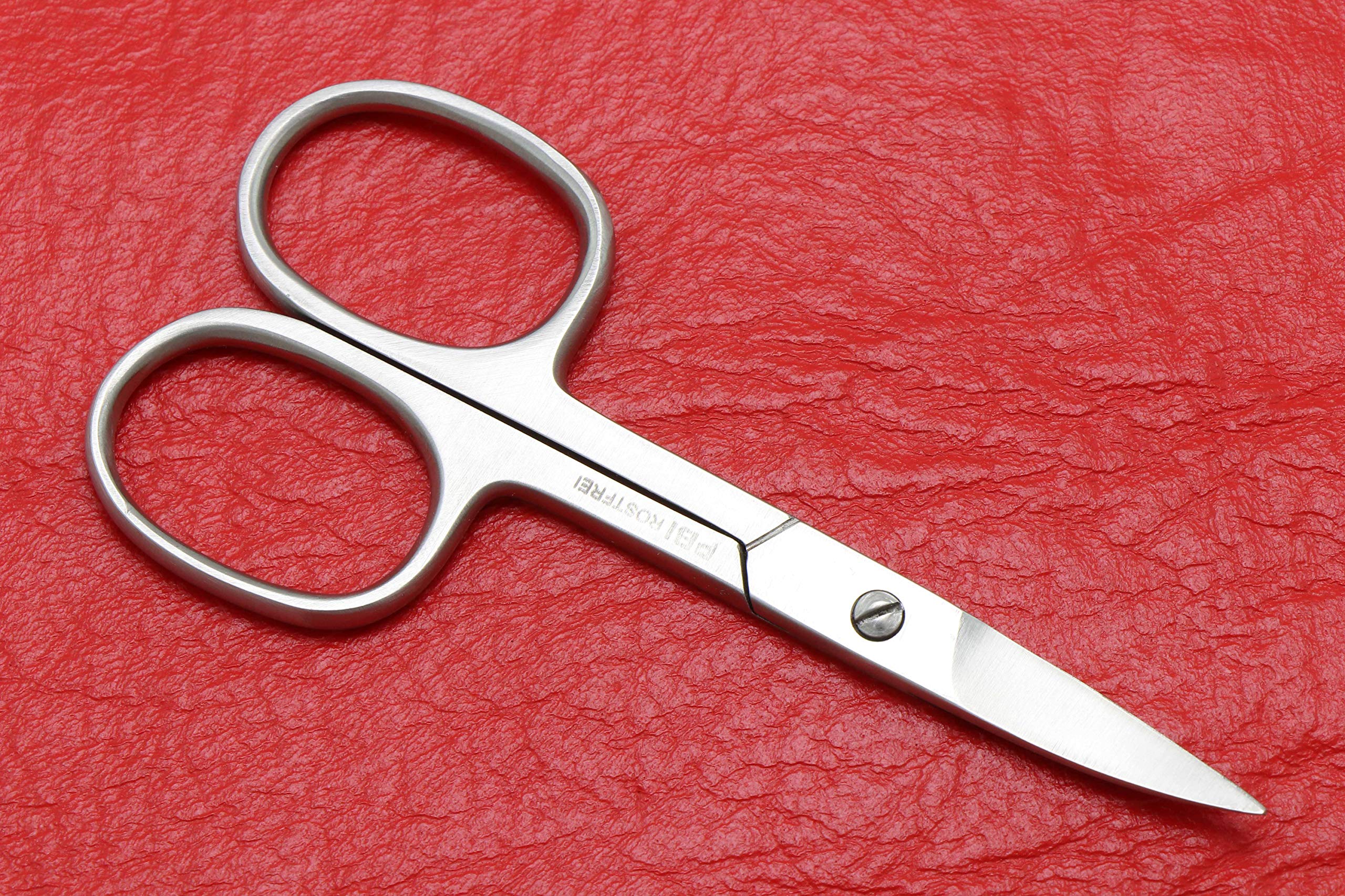 SMI Ciseaux à Ongles Gaucher 9,5 cm – Ciseaux Cuticules – Pour Ongles Doigts Orteils Incarnés et Durs – Ciseaux Manucure Pédicure Précision Acier Inoxydable – Avec Étui