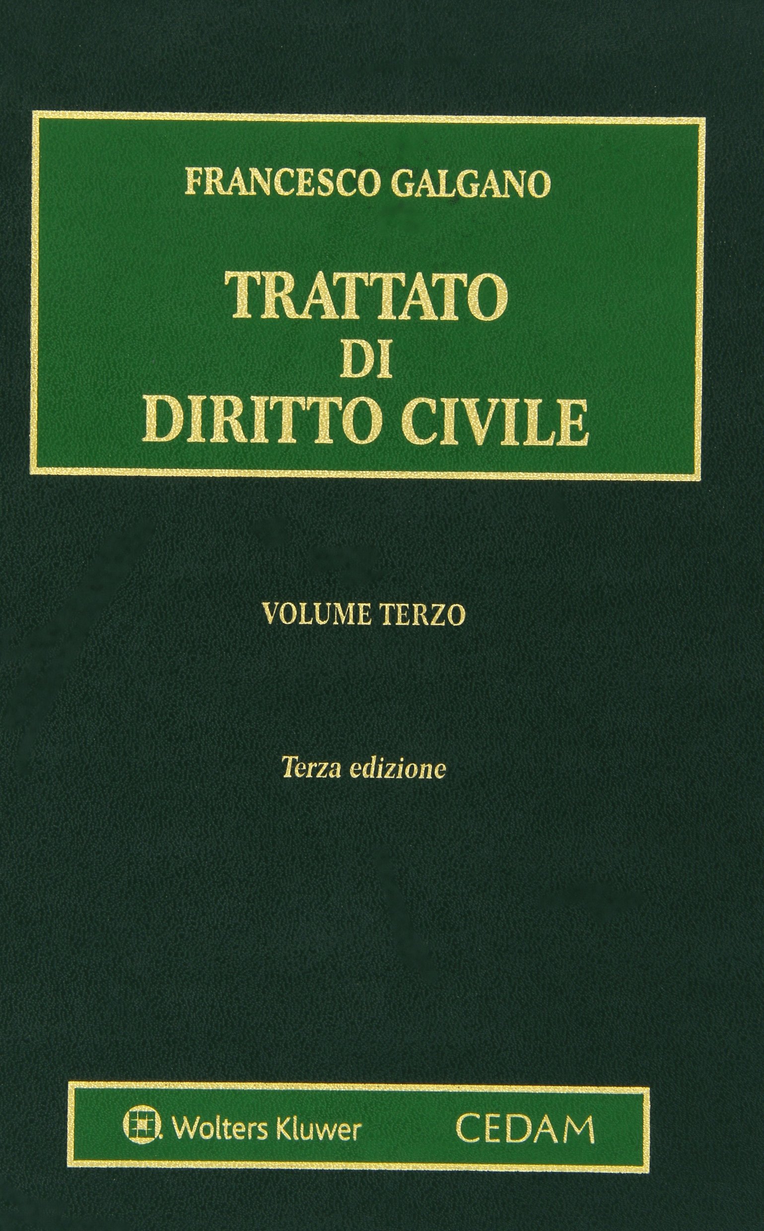 Trattato di diritto civile - volume iii: Vol. 3