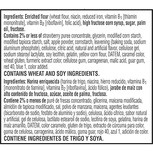 Miniatura 15 de Pop-Tarts Bocaditos de pastelería horneados, aperitivos para niños, almuerzo escolar, fresa esmerilada, caja de 7 onzas (5 bolsas)