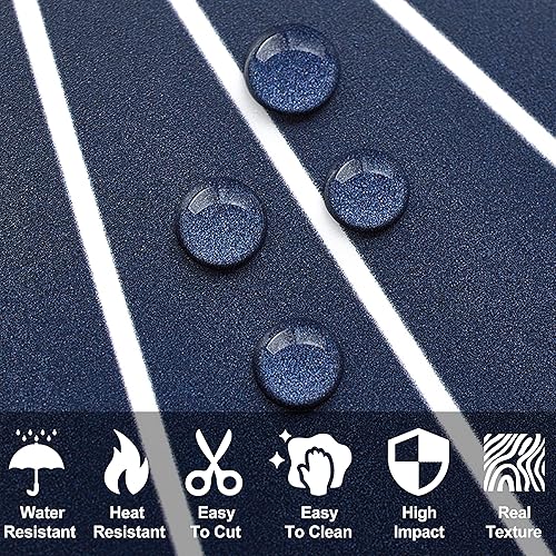 Miniatura 9 de AULIGET 72 piezas de azulejos hexagonales para despegar y pegar, diseño de mármol blanco pulido para cocina, azulejos de PVC para despegar y pegar