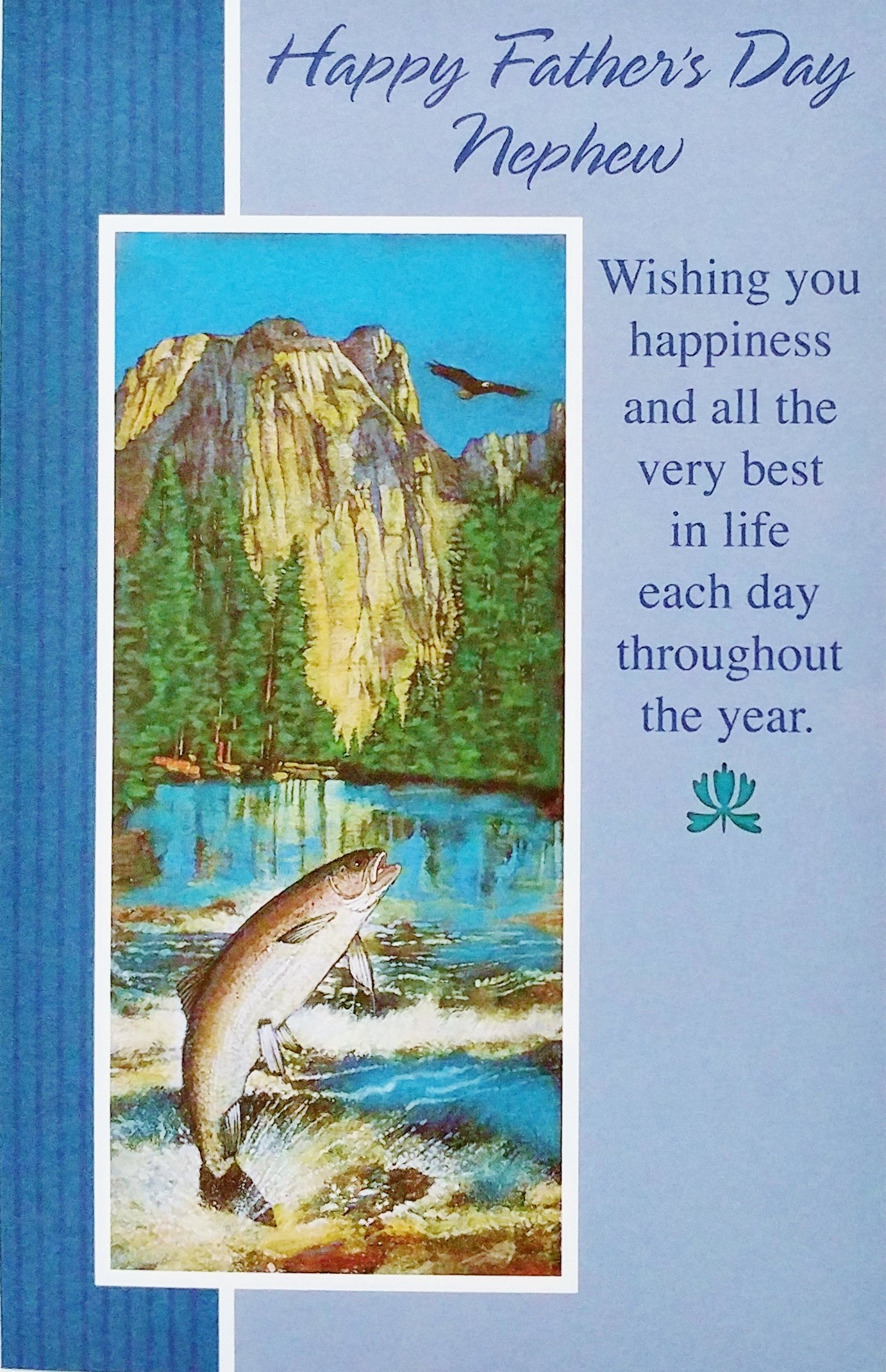 Happy Father's Day - Nephew - Greeting Card "Wishing You Happiness and All The Very Best In Life"