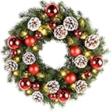 Lulu Home Christmas Front Door Wreath, 15.7