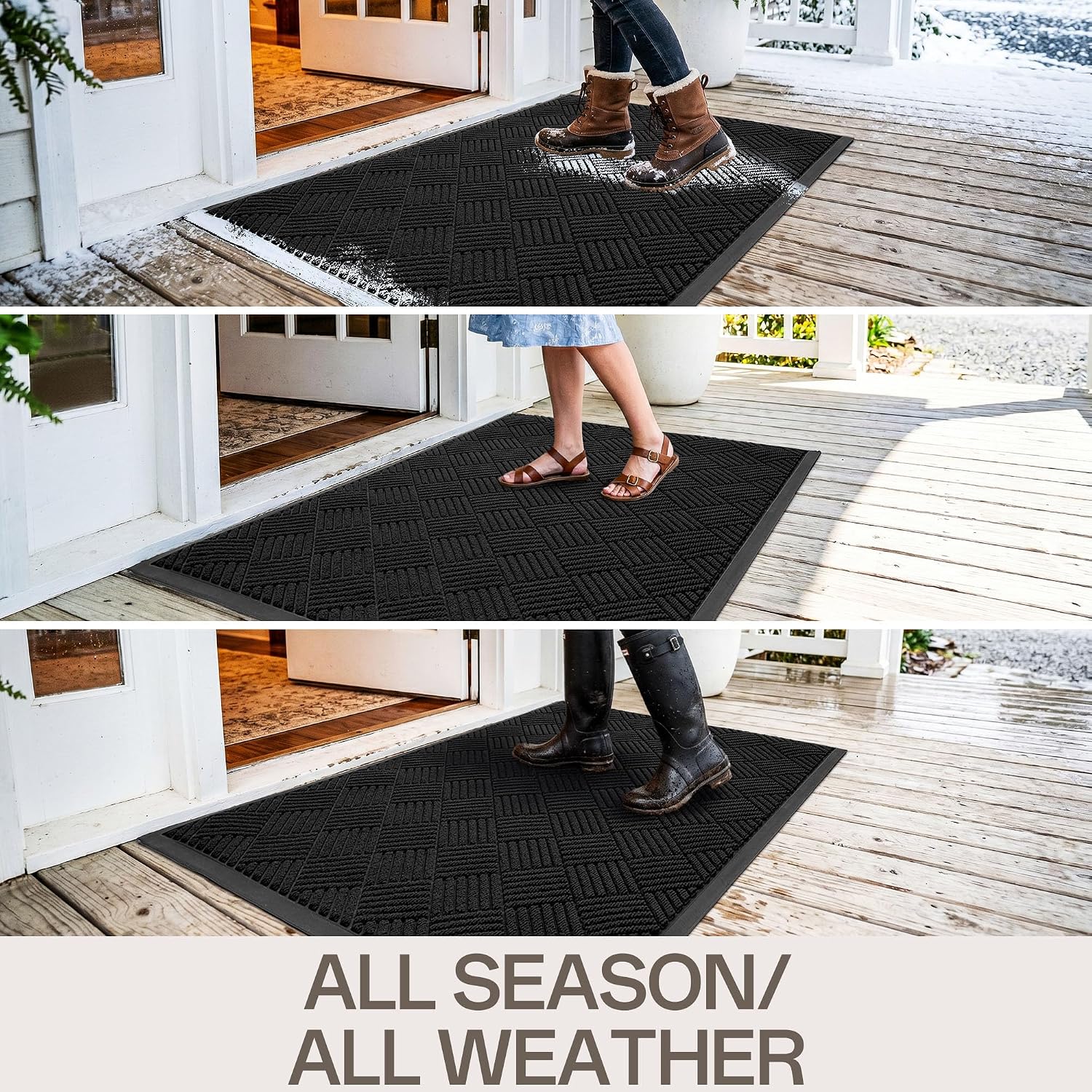  Front Door Mat 3'x4', Heavy Duty Waterproof Commercial Floor Mat thumbnail