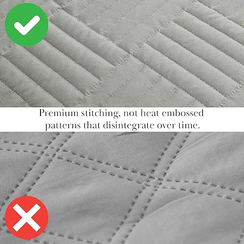 Vista 72 de Southshore Fine Linens, The Brickyard Collection -Juego de edredón ligero 02 - Hueso de ladrillo