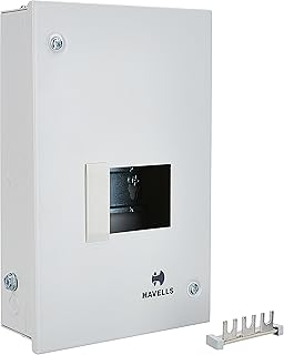 Havells Utility DB SPN SD QVE RG 4W Metal Single Door Distribution Board (Grey) Price In India