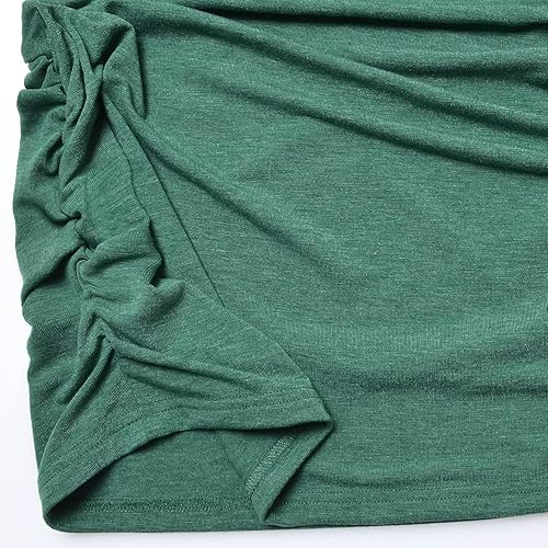 Miniatura 6 de Bhome Blusa de maternidad con mangas cortas voladoras para embarazadas, blusa casual para embarazadas, túnica de embarazo