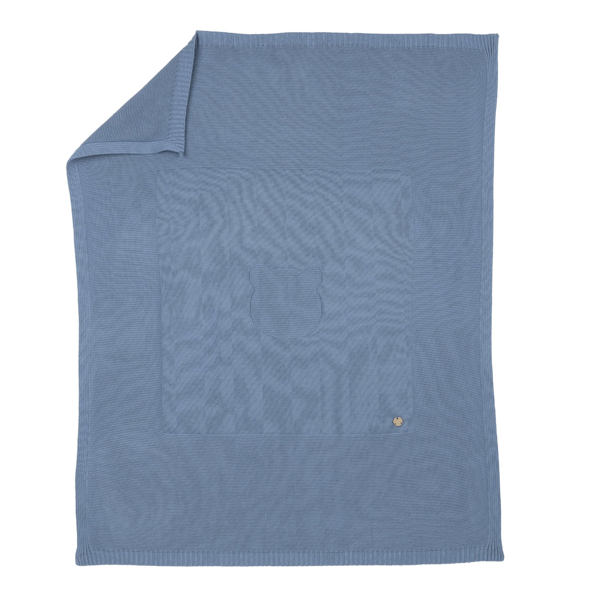 Chicco, Coperta in maglia bimbi (Blu)