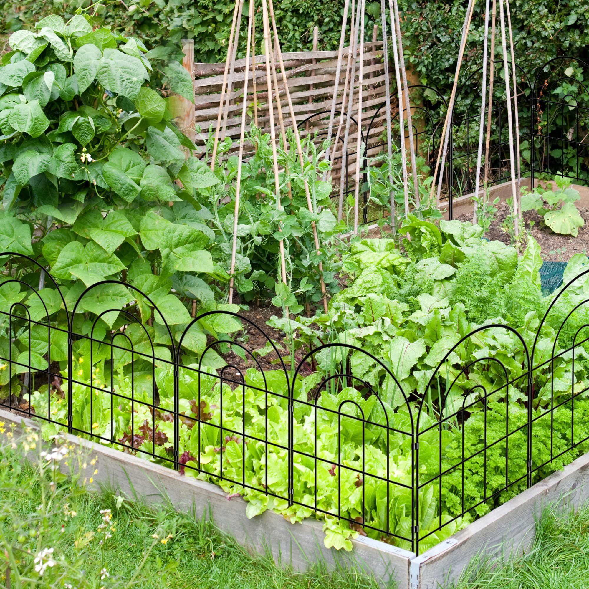 Valla Metalica Exterior Thealyn Valla Decorativa Para Jardín, 10 Paneles, Valla  De Metal Paneles De Valla Metalica, image size:2000x2000