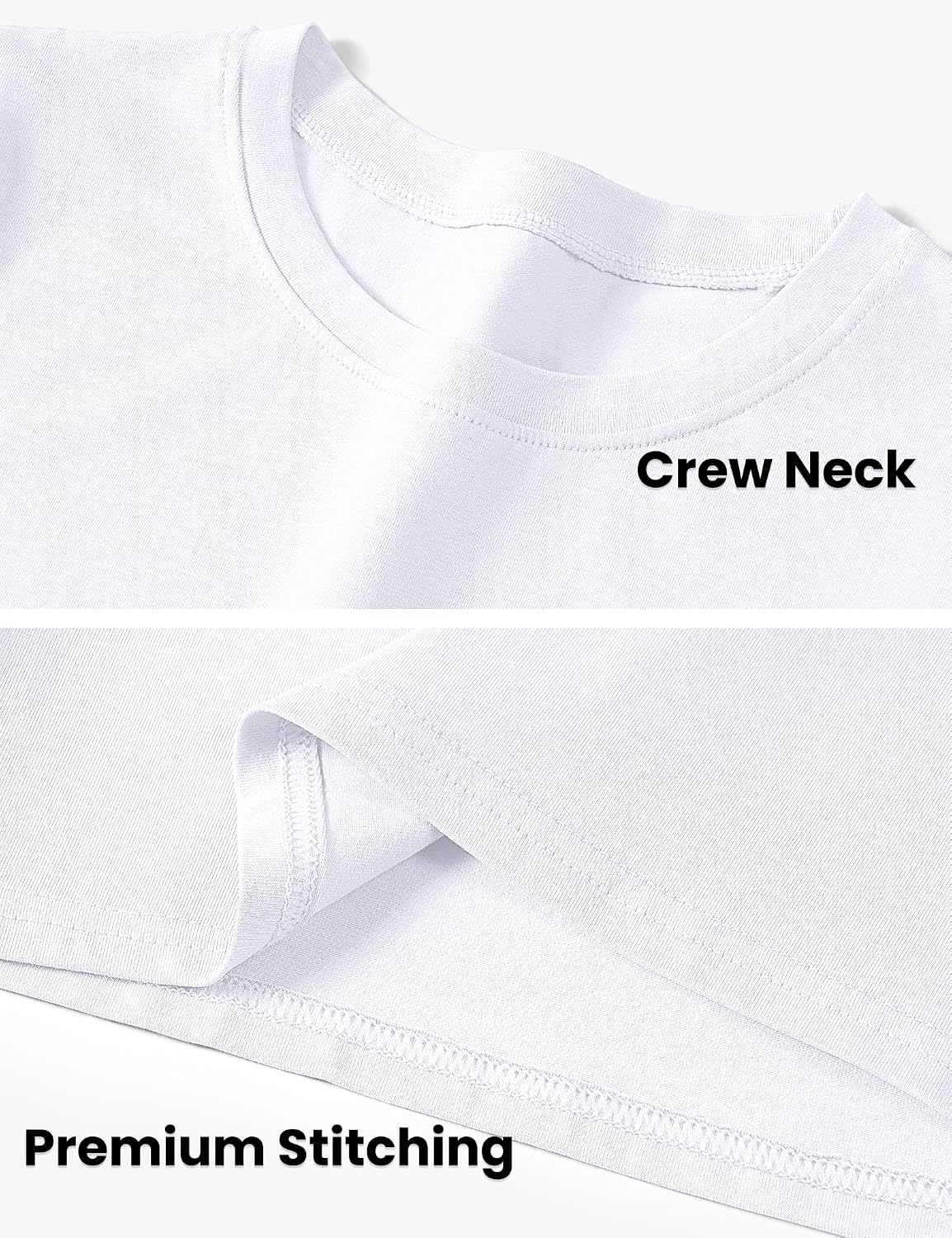 Auranso Boys Shirts Kids Short Sleeve Tshirts Basic Crewneck Tees Toddler Casual Cotton Tops Summer Uniform Clothes