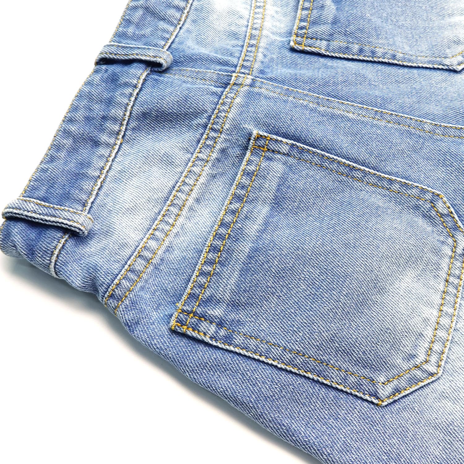 KIDSCOOL SPACE Pantalones cortos de mezclilla para niños pequeños, banda elástica en el interior, pantalones de mezclilla cargo elásticos para verano