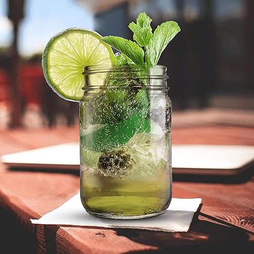 Miniatura 6 de DISCOUNT PROMOS Decorating Mason Jars - Juego de 10 frascos de vidrio para avena durante la noche, dulces, frutas, pepinillos, especias, bebidas,