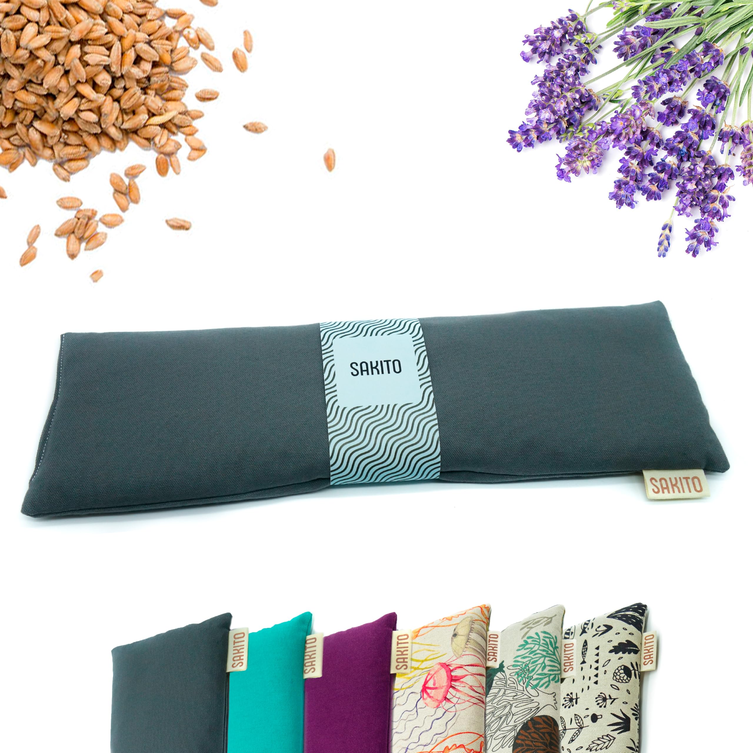 Saco Termico Microondas (43x12 cm) - Alivio Natural para Dolor Cervical, Lumbar y Menstrual, Uso en Calor o Frio - Gran Retencion de Calor - Muy duradero con Tela de Primera Calidad - Aroma a Lavanda