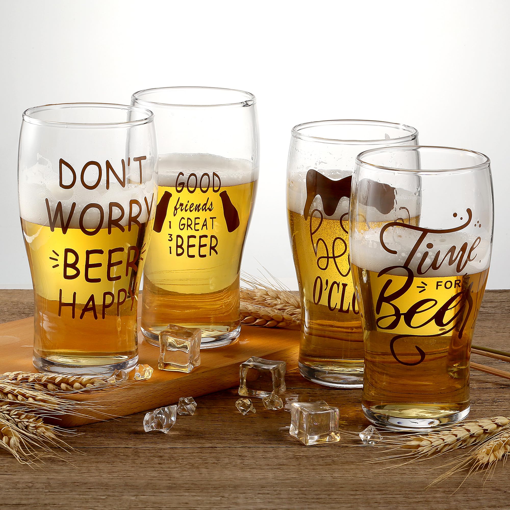 Amazon.co.jp: ピルスナービールグラス 4個セット 20オンス パイント