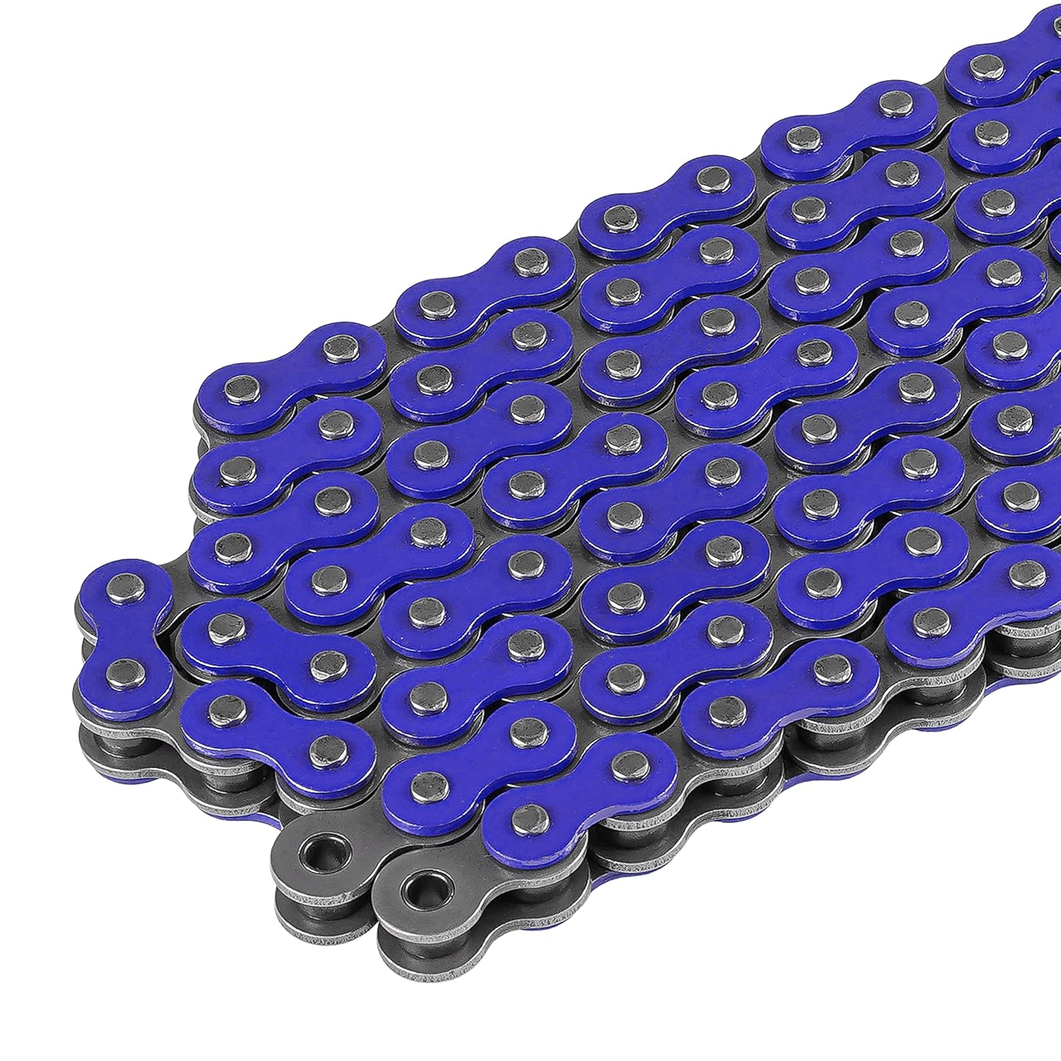 Caltric Blue 530-Pitch 120-Links Non-Oring Drive Chain Compatible with ATV/UTV/Quad/Side X Side/Motorcycle/Dirtbike/with Rivet and Clip on Master Links