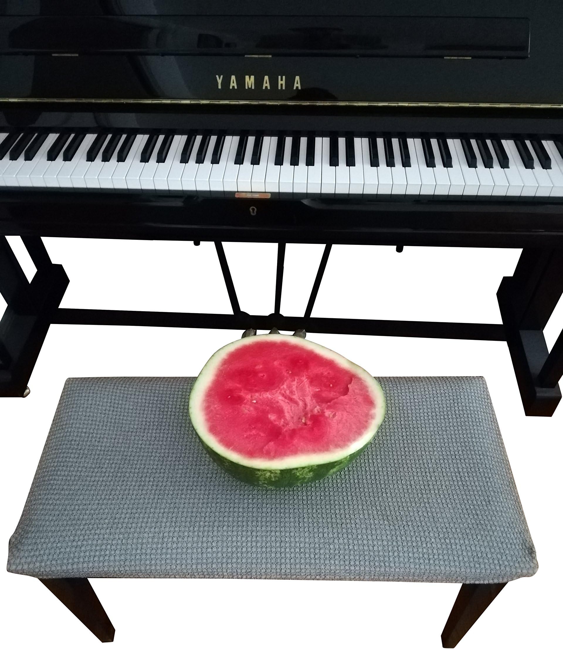 QualitrustyWaterproof Piano Bench Cover Protector - Perfect for Pets, Kids, Elderly, Wedding, Party - Machine Washable, Elastic, Removable,Many Color Choices, Clean The Mess Easily(Grey)