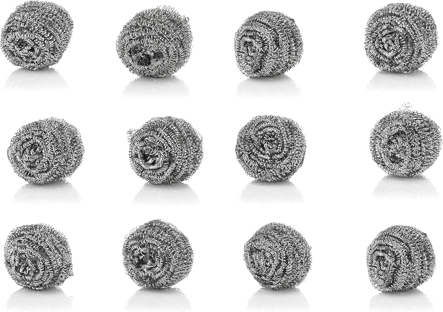 Amazon.com: 12 Pack 50g Stainless Steel Sponges, Steel Wool Scrubber ...