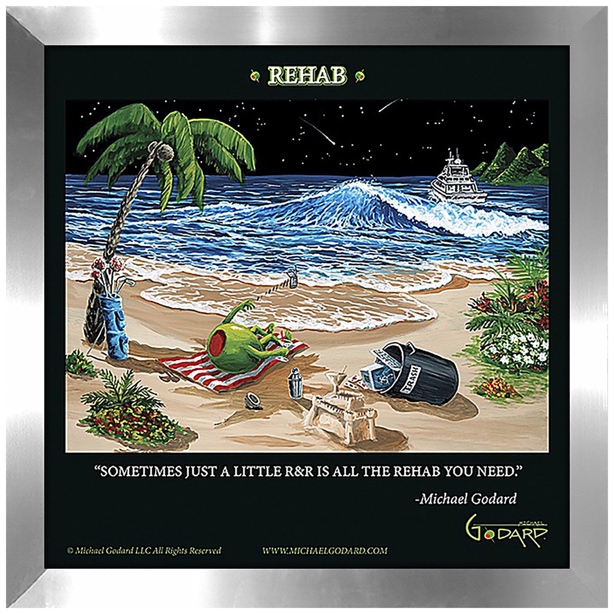 Michael Godard Rehab Fine Framed Wall Art