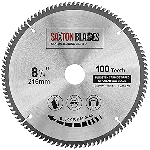 Saxton TCT 216mm Mitre Saw Blade