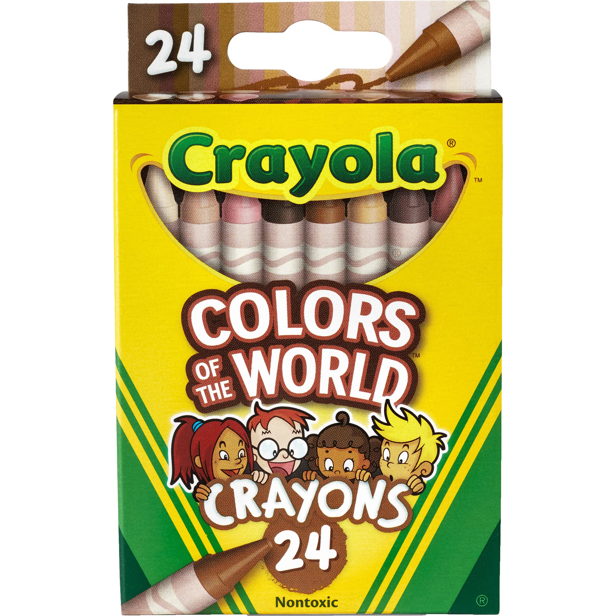 Crayola® Kolory kredek świata, różne kolory, opakowanie 24 kredek