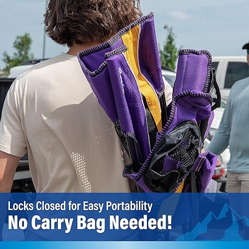 Miniatura 7 de Kijaro Dual Lock Pro - Silla plegable para ventilador deportivo, 26 pulgadas de largo x 35.5 pulgadas de ancho x 37 pulgadas de alto, Minnesota