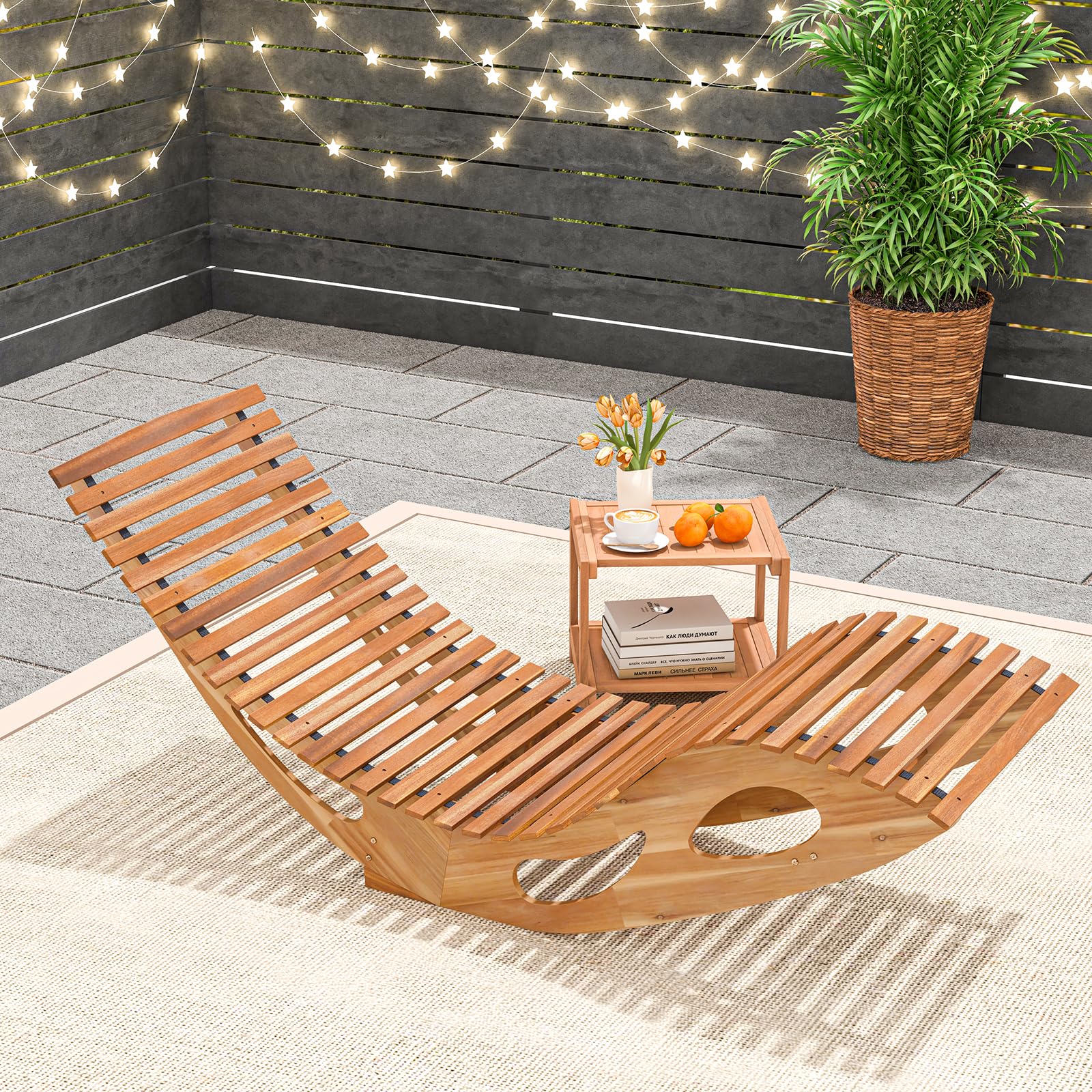 Double Adirondack Chair Tangkula Outdoor Chaise Lounge Chair