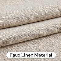 Vista 2 de HOMEIDEAS Cortinas opacas de lino con luz lateral para puerta delantera, cortinas de ventana de puerta lateral, ventana pequeña, decoración moderna