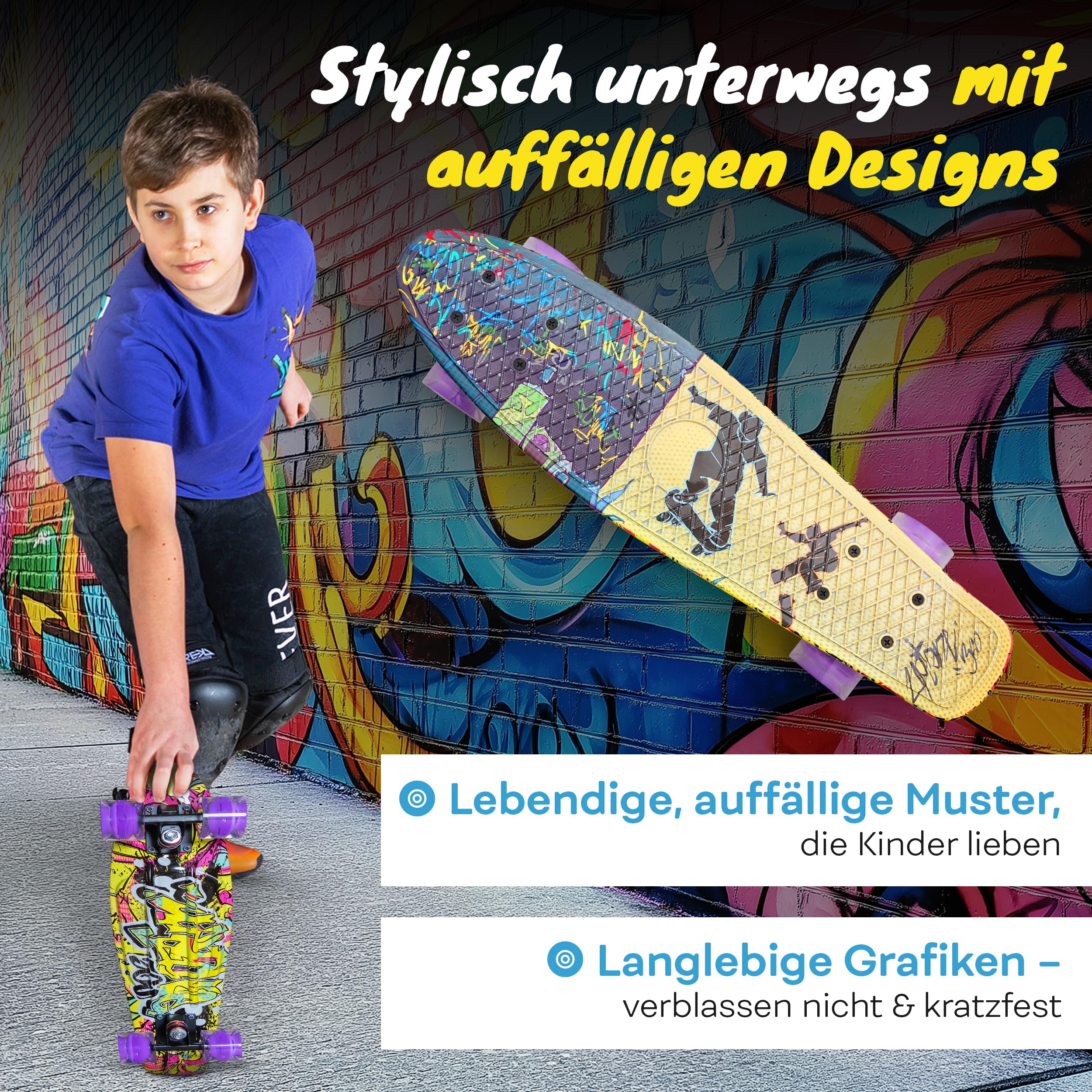 Skateboard: Qualität und Spaß auf der Straße – Dein Board für jeden Style und jedes Alter!
