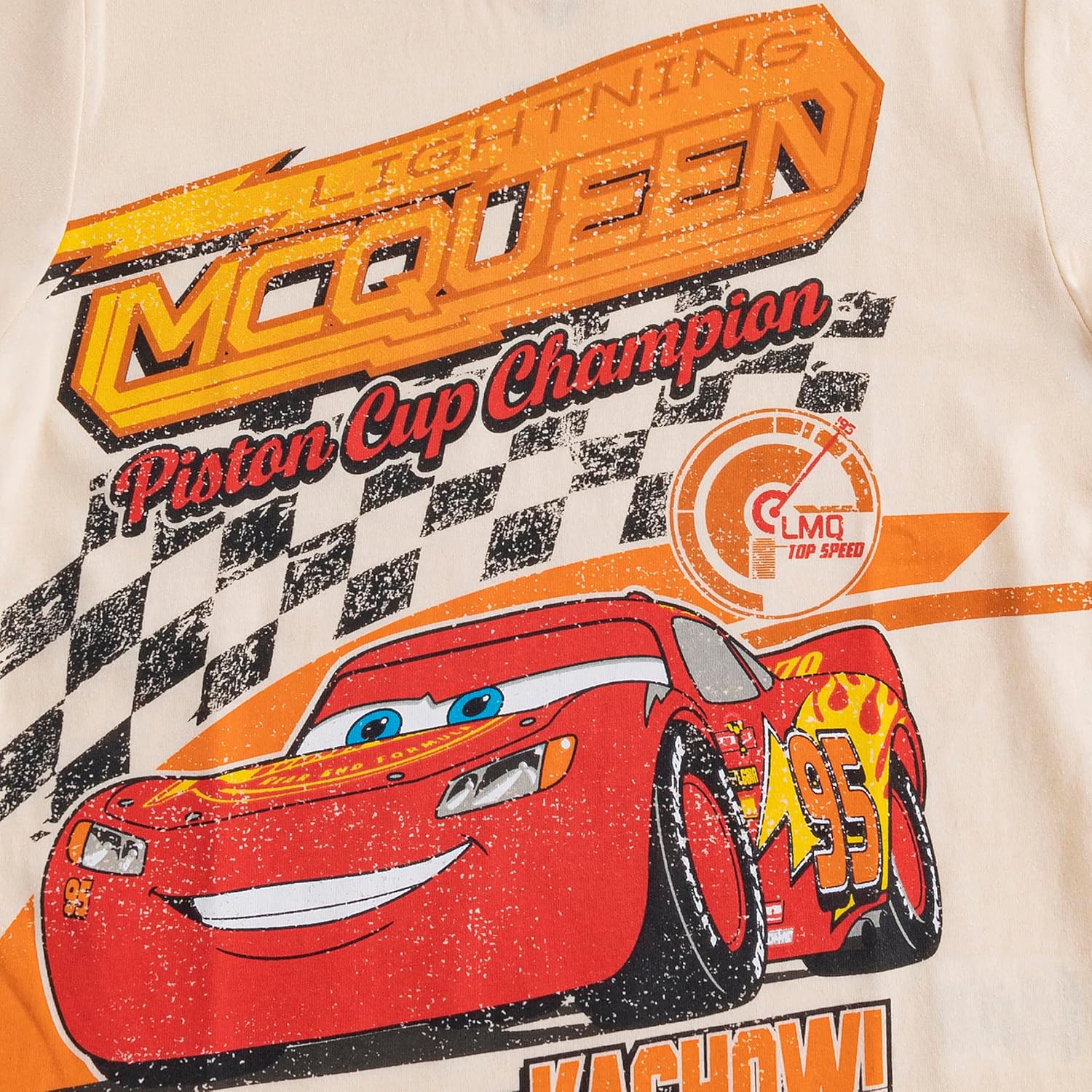 Disney Cars Lightning McQueen Boys Short Sleeve T-Shirt for Toddler and Big Kids - Image 4