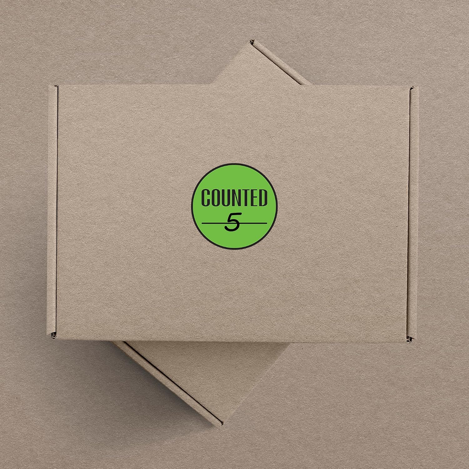 Counted Inventory Control Stickers 2 Inch Round Writable Labels for Shipping,Inventory,Delivery,Factory,Warehouse,School,Business - 300 Stickers Per Roll (10 Rolls)