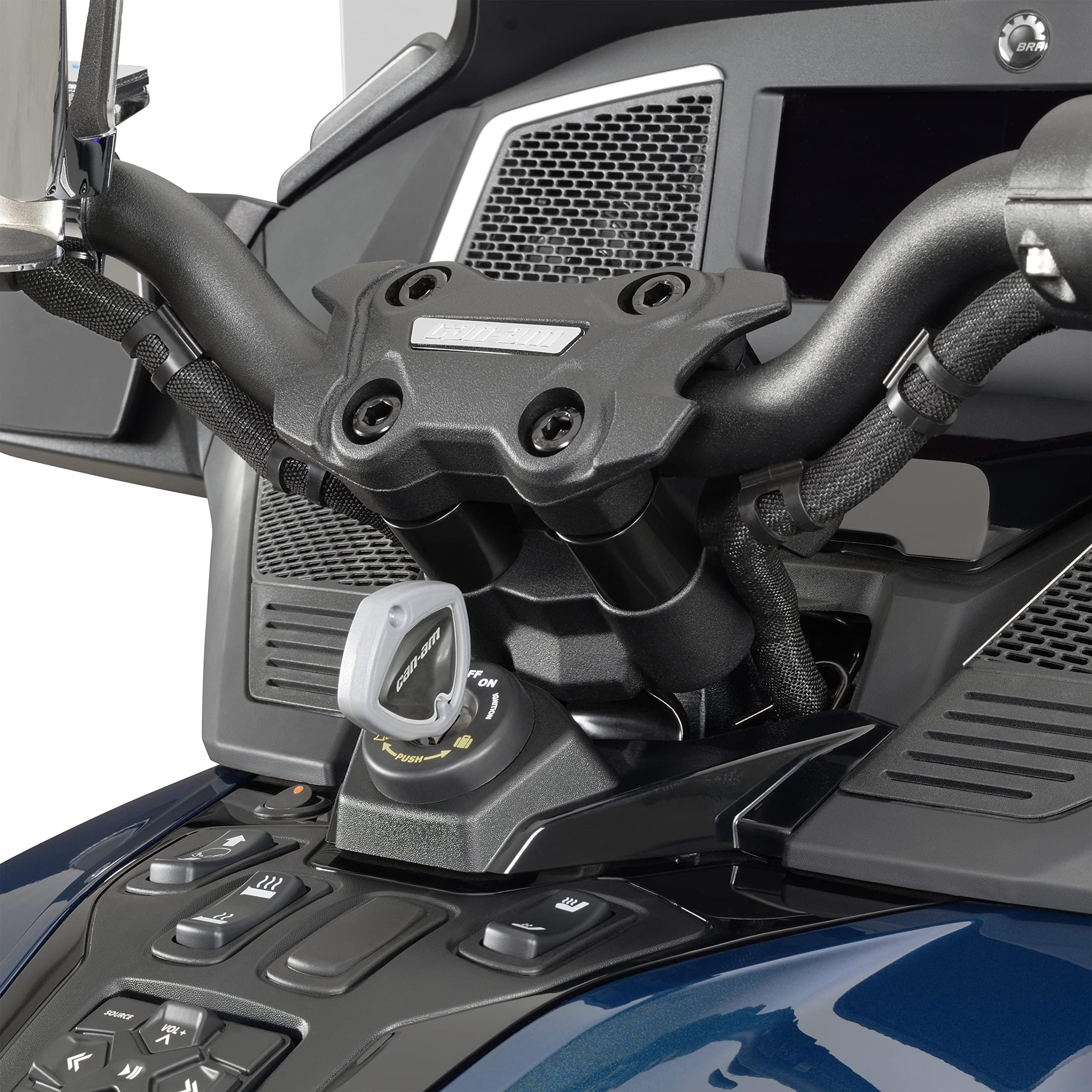 Big Bike Parts Show Chrome Accessories (41-204) Handlebar Riser Kit For Can-Am RT/F3