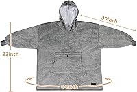Vista 126 de Catalonia Blanket Hoodie for Kids, Oversized Wearable Sherpa Sweatshirt Pullover for Teens Youth, Gift Idea