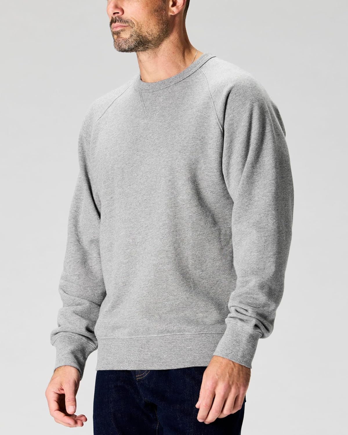 Huckberry Flint and Tinder Midweight Terry Crewneck Sweatshirt for Men, Garment-Dyed Mens Sweatshirts Crewneck - Image 3