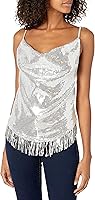Vista 1 de KENDALL + KYLIE Men's Handkerchief Top with Sequin Fringe-Tienda Exclusive