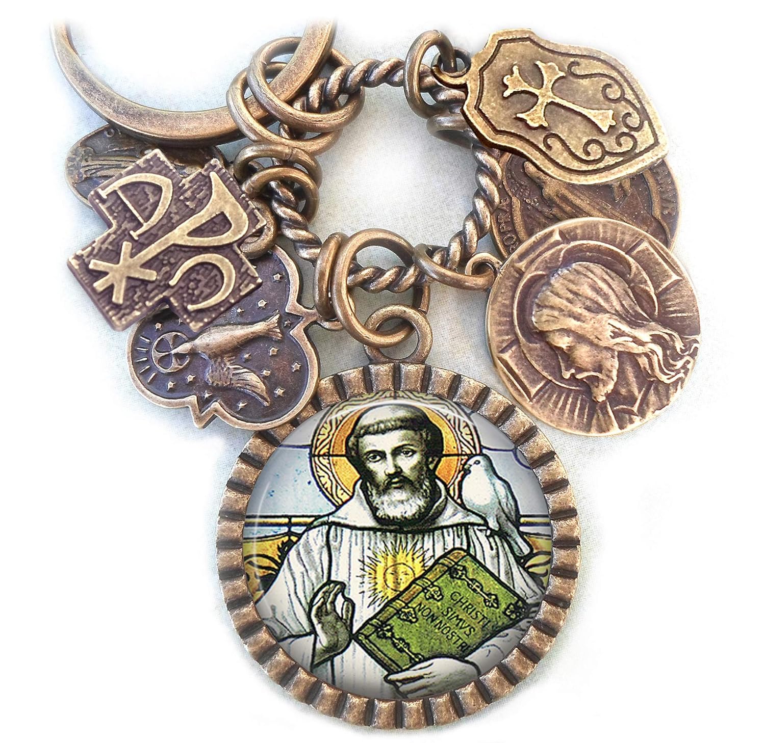St. Columban Necklace, Keychain or Clip, Patron Saint of