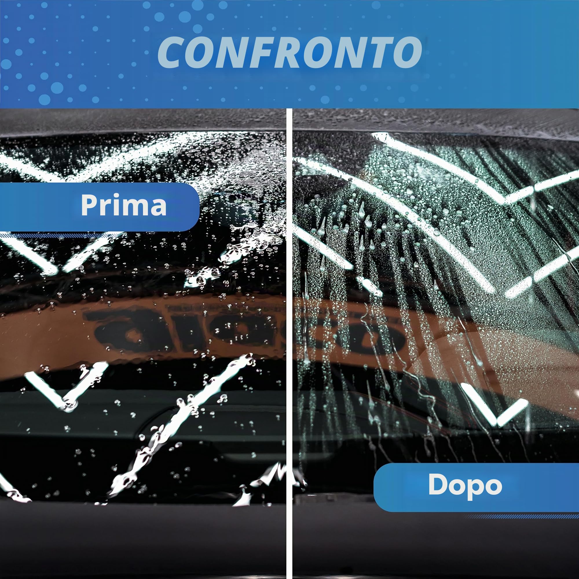 Pacchetto da 5 pezzi per sigillatura del vetro - Soft99 Glaco DX 110 ml sigillante + Soft99 Glaco Glass Compound Roll On 100 ml - Politore per vetro + detergente per vetri 100 ml, panno lucidante