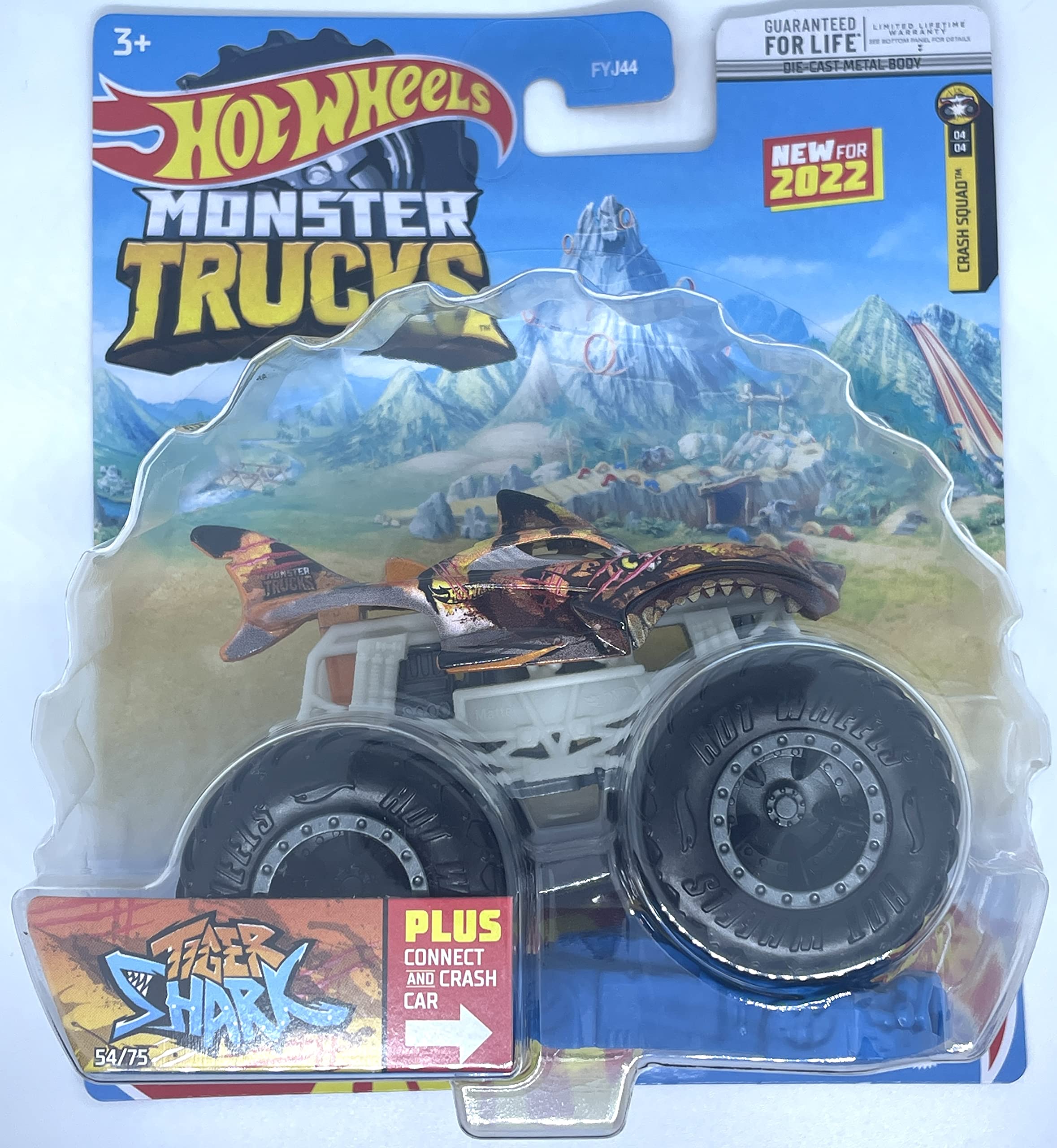 Hot Wheels 2022 - Monster Trucks - Tiger Shark 54/75 - Crash Squad 4/4