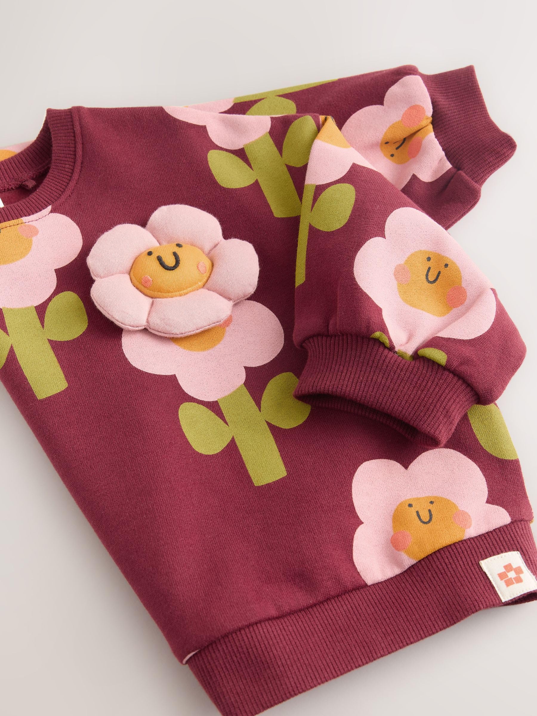 NEXT Młodsze dziewczynki Bluza dresowa z okrągłym dekoltem