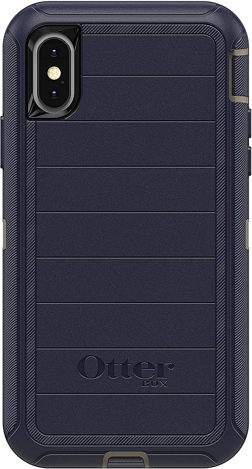 OtterBox Defender Series Case for iPhone X & iPhone Xs - Case Only - Non Retail Packaging - Dark Lake - with Microbial Defense