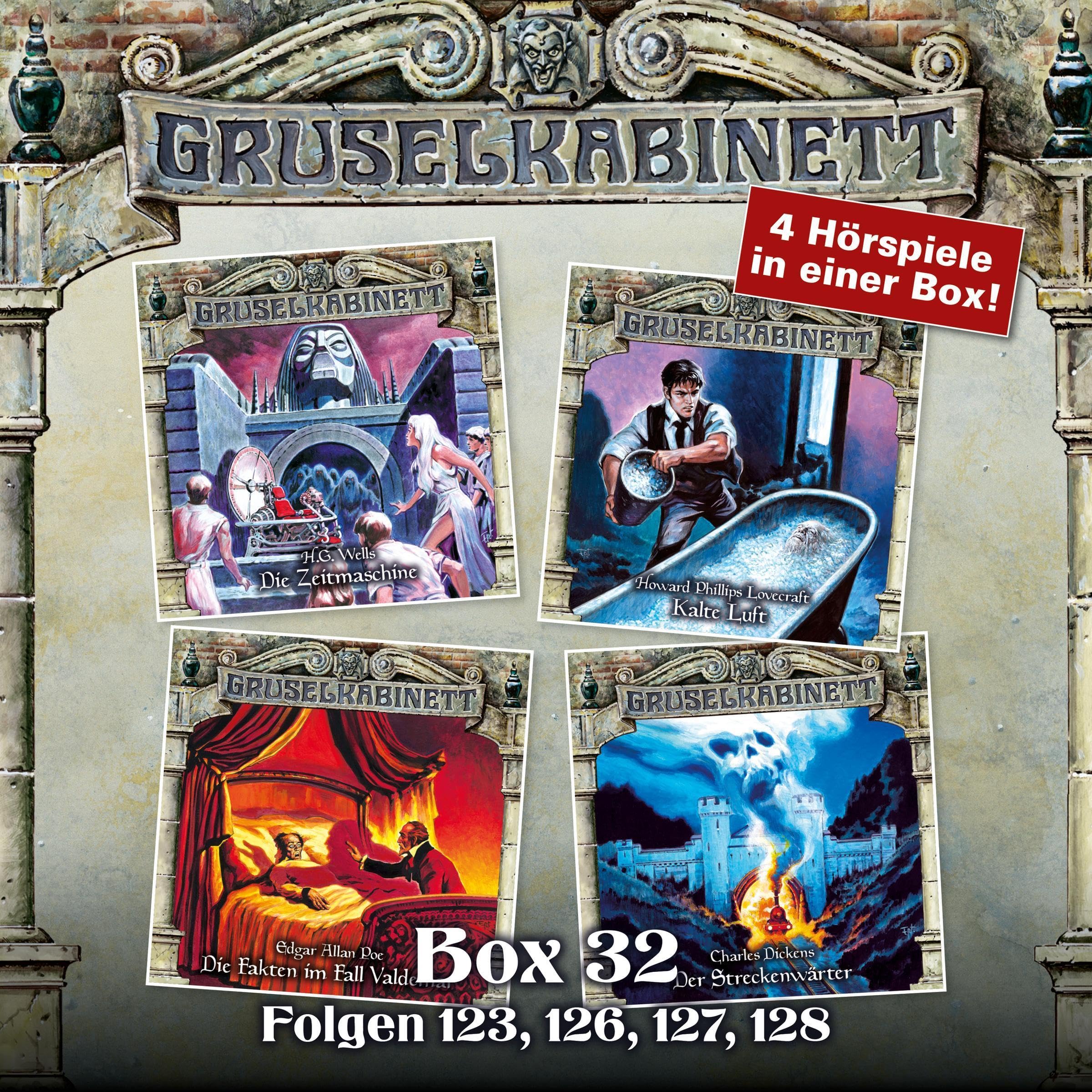Cover art for Gruselkabinett Box 32 - Folgen 123, 126, 127, 128