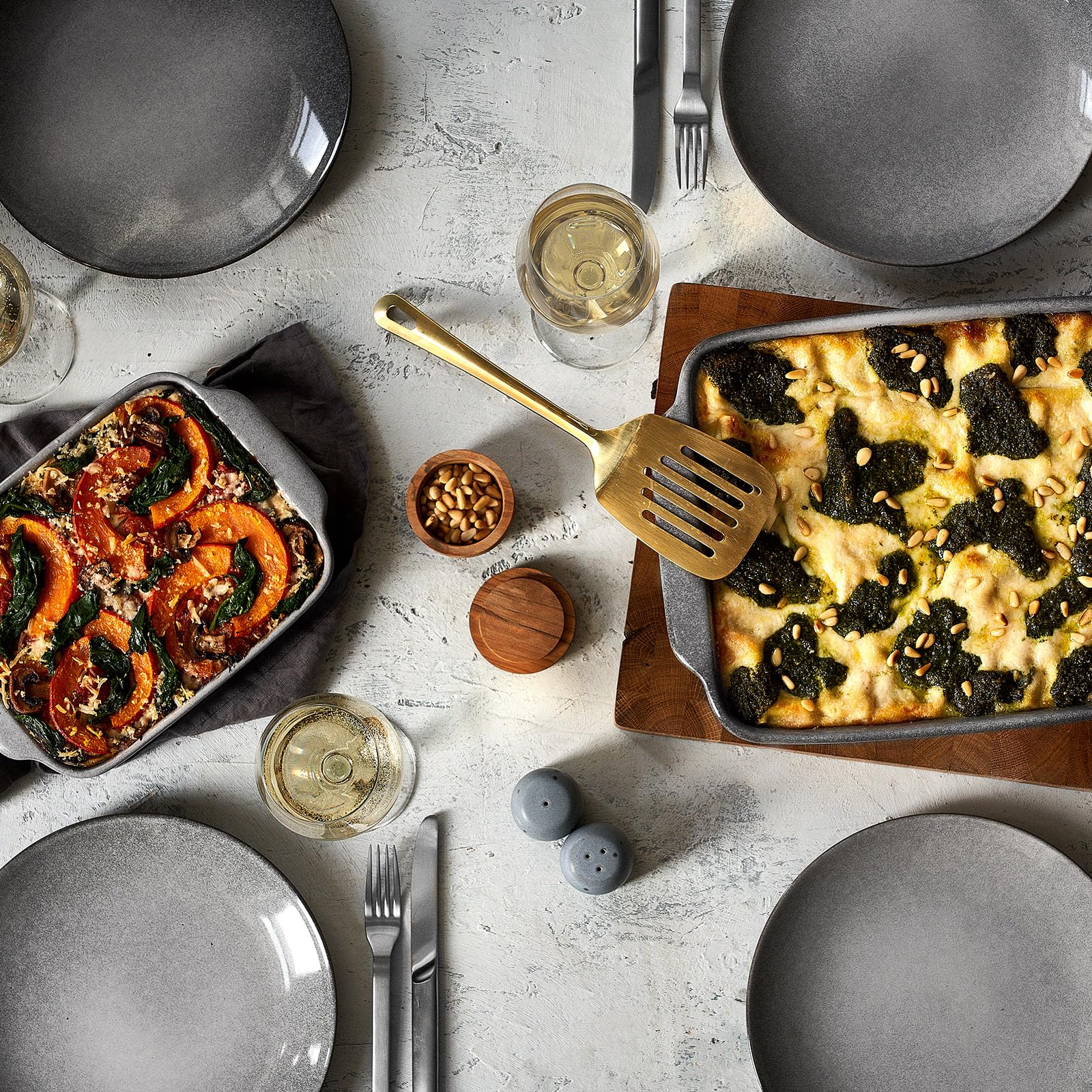 SPRINGLANE Misty Cliff ceramiczna forma do zapiekanek, 36 x 26 cm, forma do pieczenia lasagne, quiche lub tiramisu