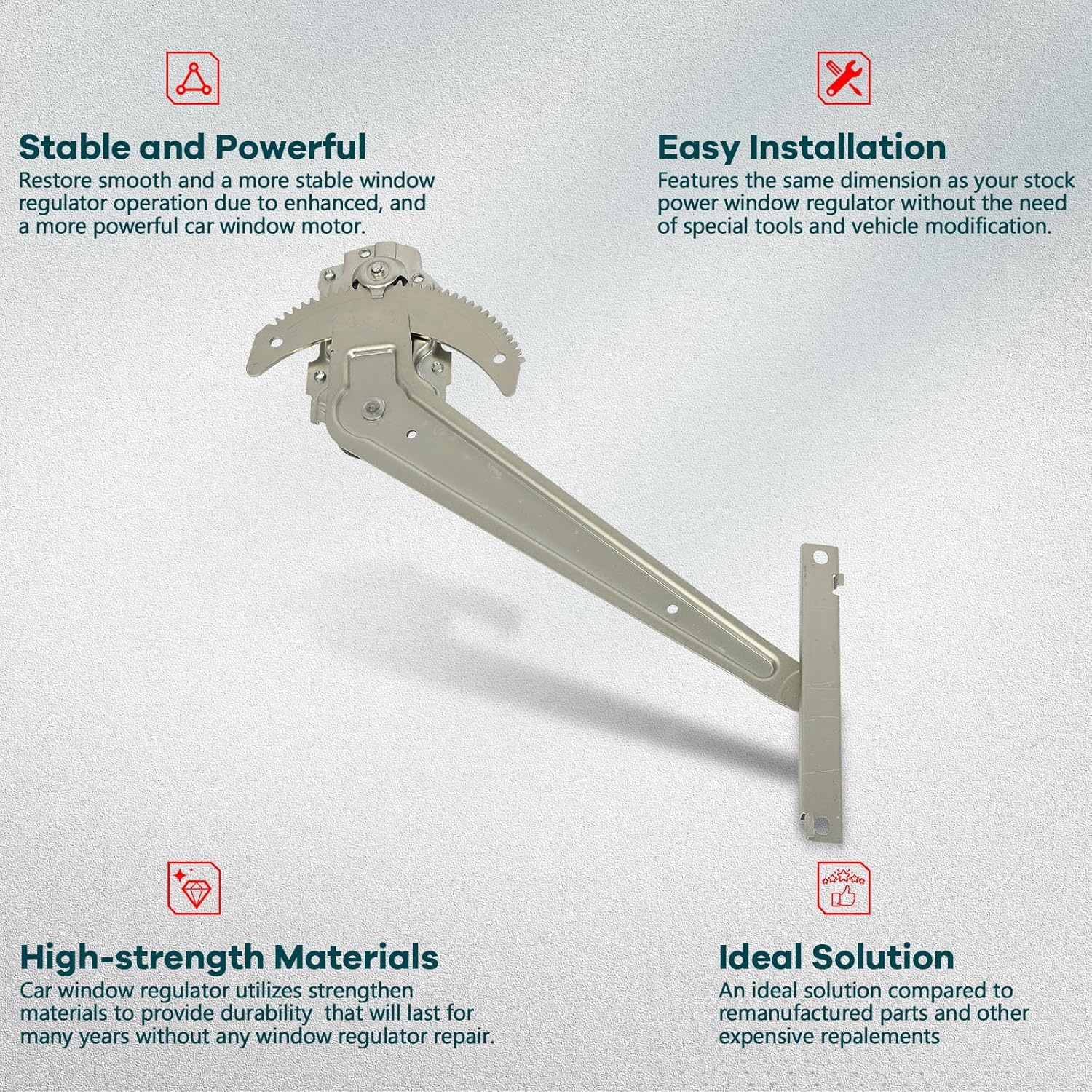 FINDAUTO Power Window Regulator Front Left Side fit for 1984 1985 1986 1987 1988 1989 for Toyota 4Runner,1984 1985 1986 1987 1988 for Toyota Pickup Without Motor (OE740-910)