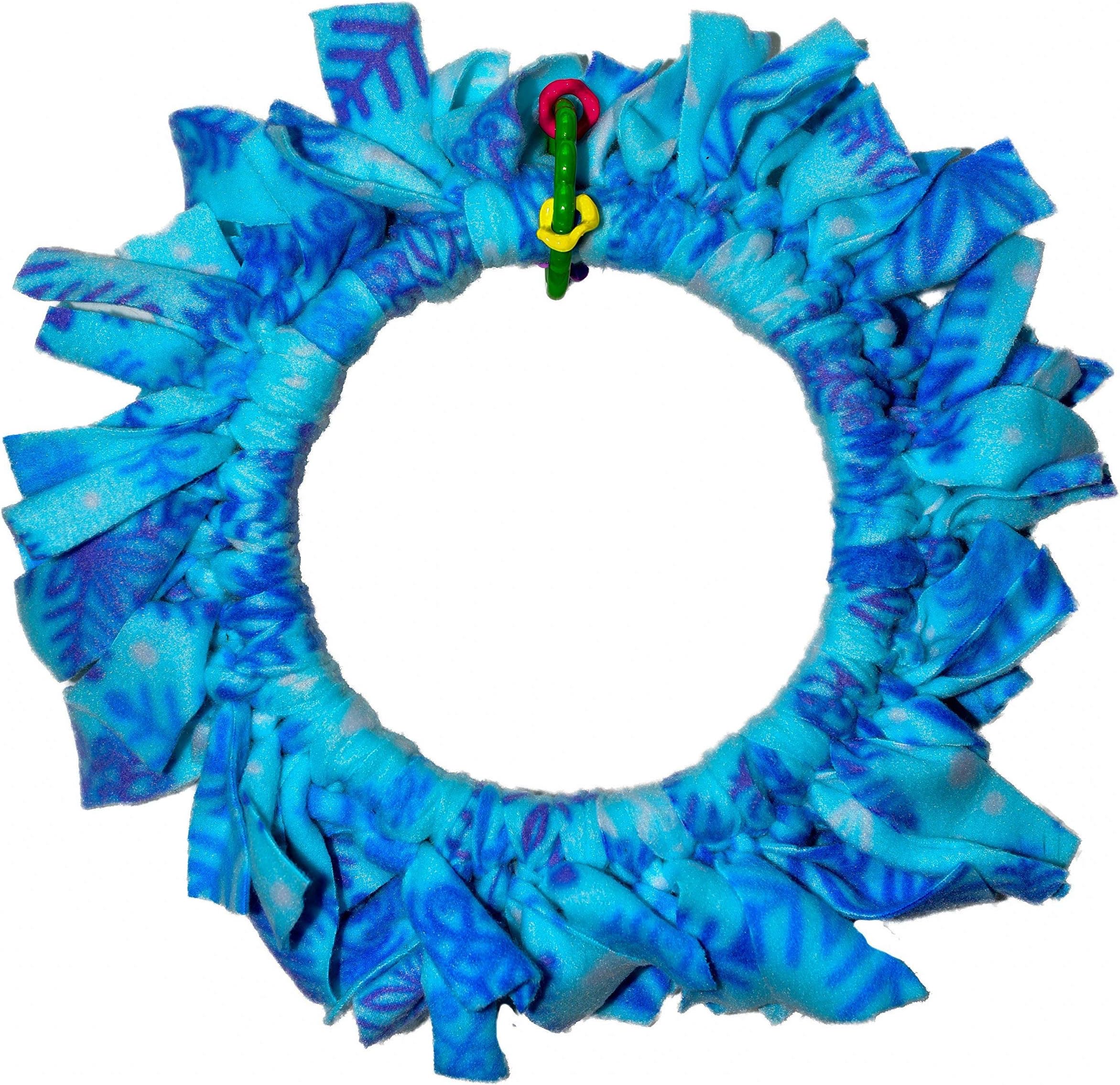 Parrot Kook A Ring of Fleece Bird Toy Medium Perch Swing for Conures African Grey USA