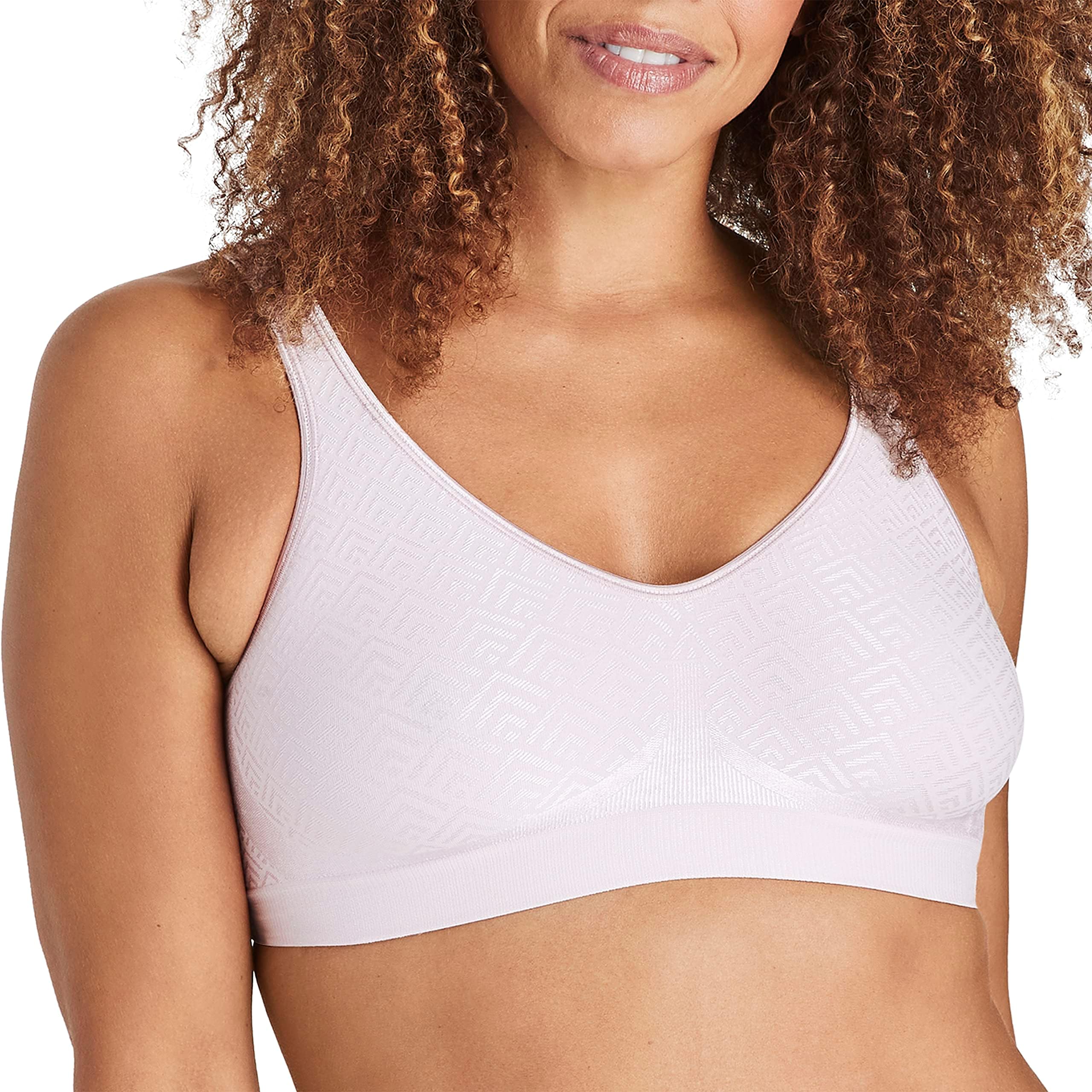Women's Comfort Revolution Wireless Bra, Full-Coverage Wirefree T-Shirt Bra, DF3484