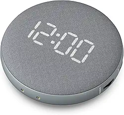 REACHER Despertador super alto para adultos e adolescentes com sono pesado, despertador vibratório embaixo do travesseiro, alimentado por bateria recarregável para viagens, regulagem automática