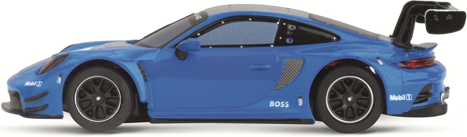 Carrera Hybrid Racing Car Porsche 911 GT3 R Blue Thunder 1:50 Scale Front and Rear Lights USB-C Rechargeable RC Additional Vehicle