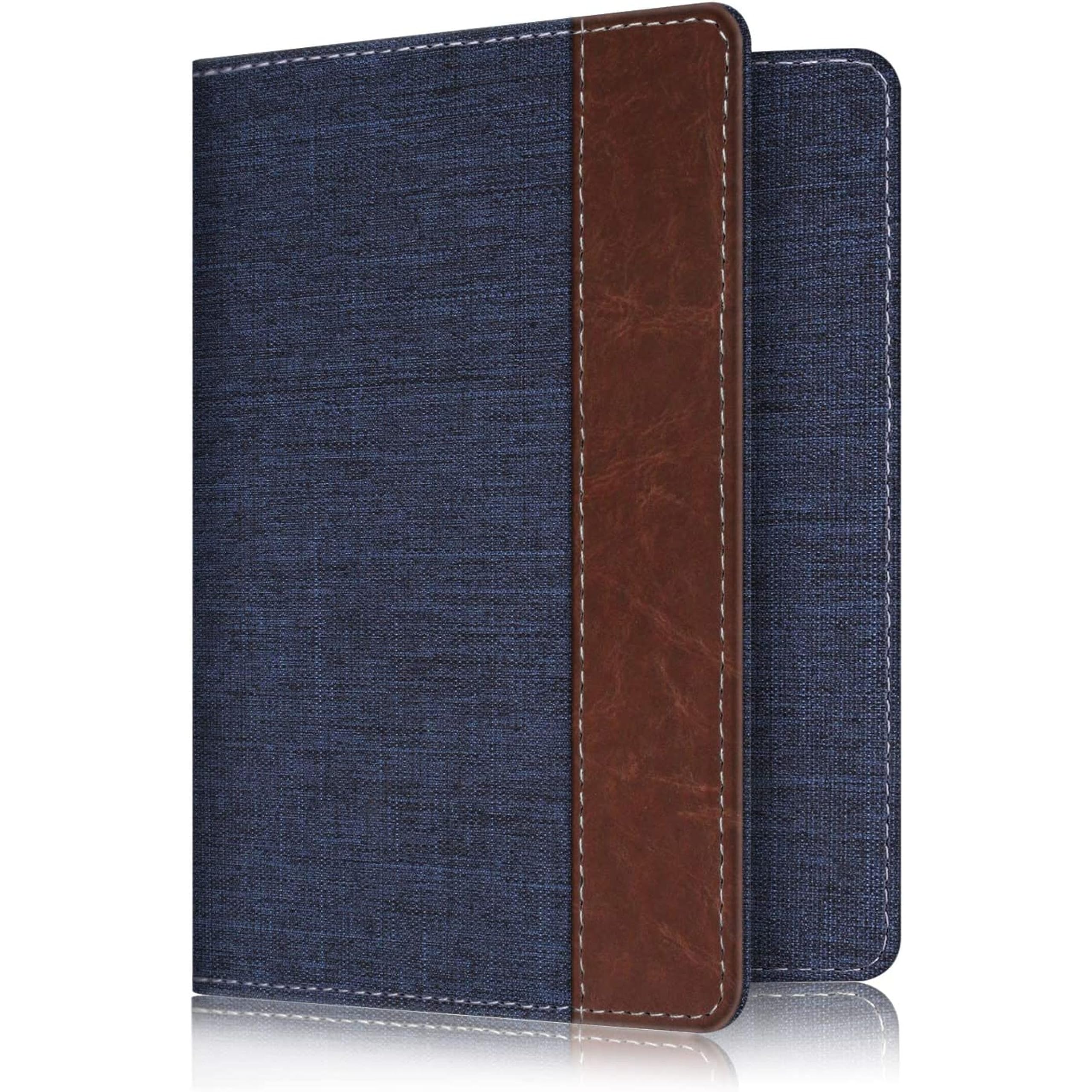 lorenz Passport Holder Travel Accessories for Men Women, Blue/Brown | PH-02-picture-49